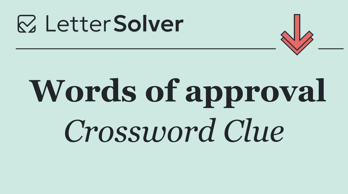 Words of approval