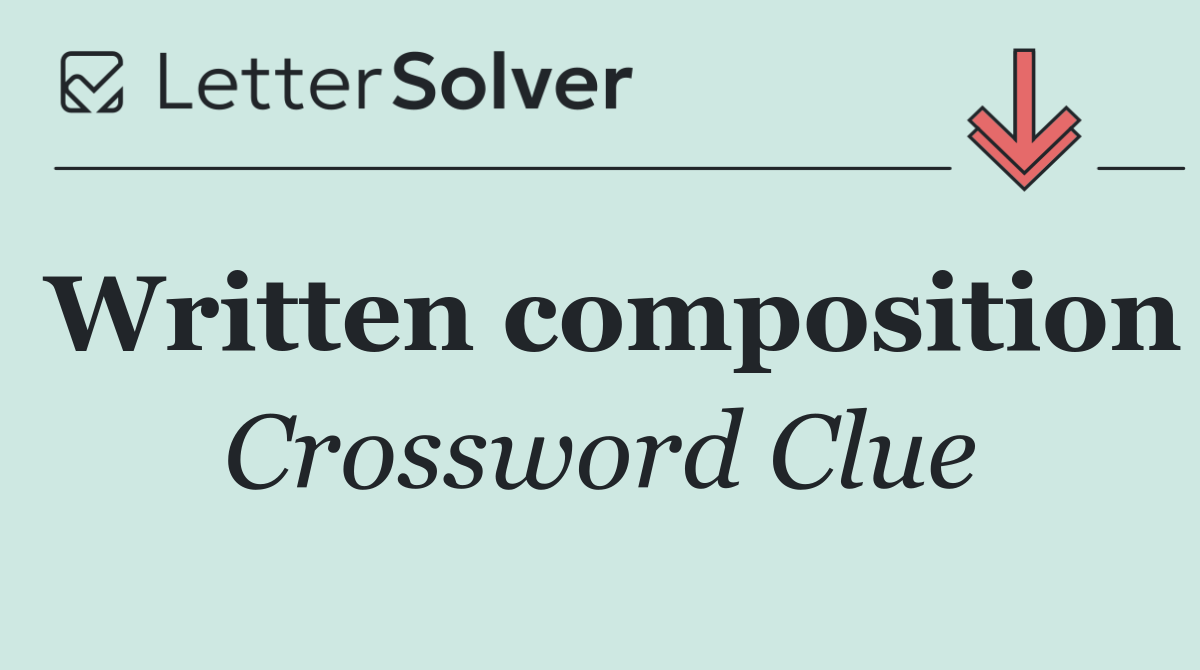 Written composition