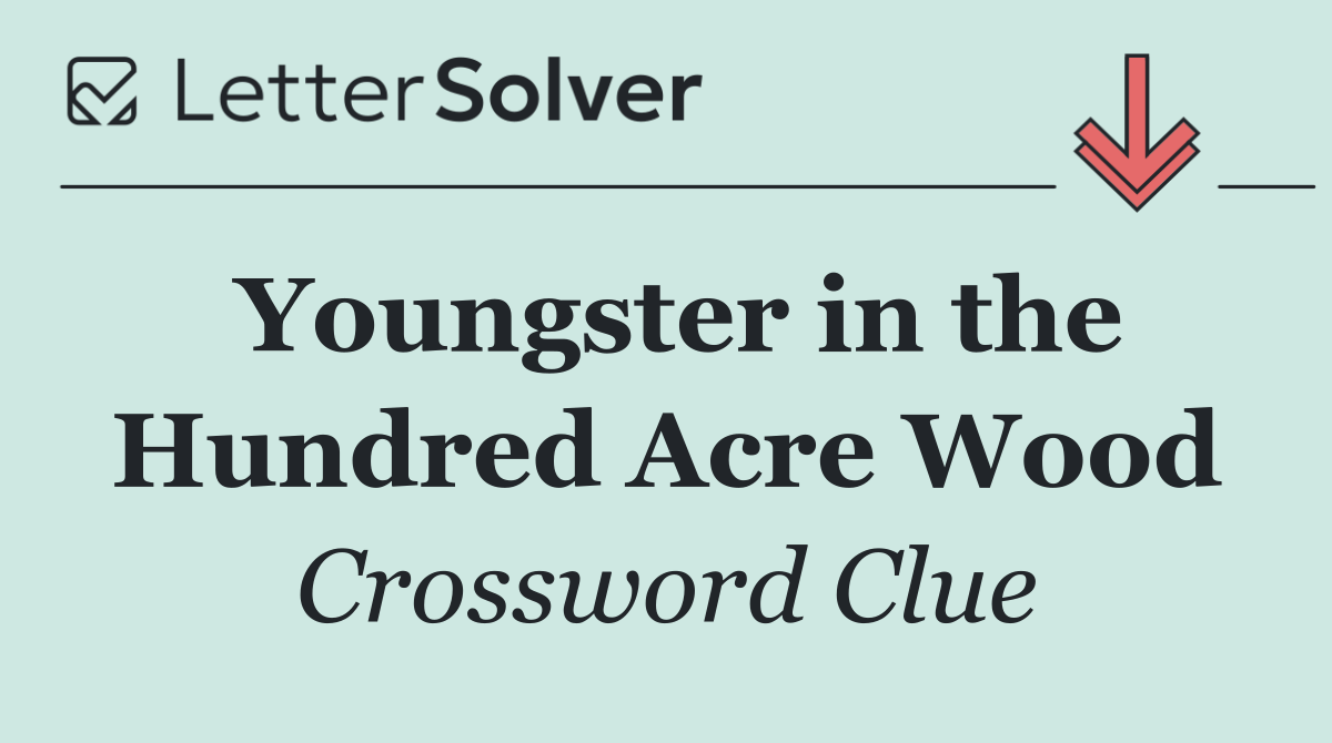 Youngster in the Hundred Acre Wood