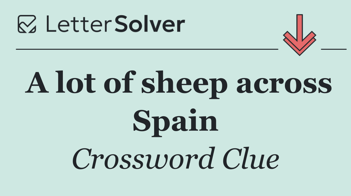 A lot of sheep across Spain