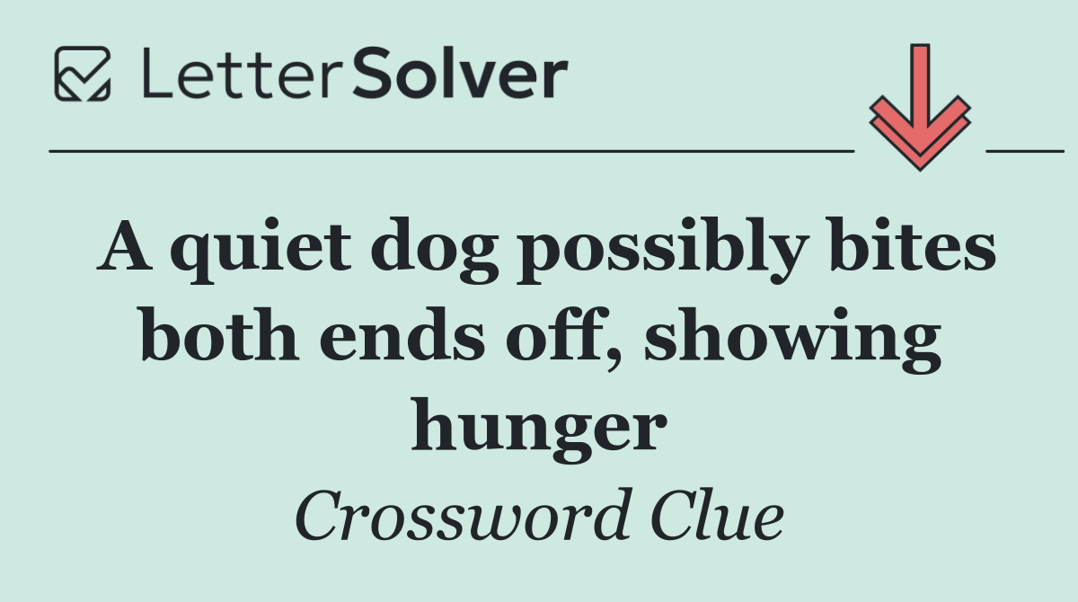A quiet dog possibly bites both ends off, showing hunger