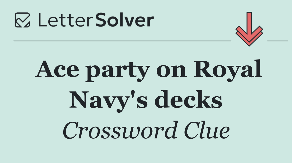 Ace party on Royal Navy's decks