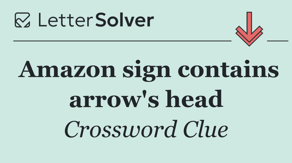 Amazon sign contains arrow's head