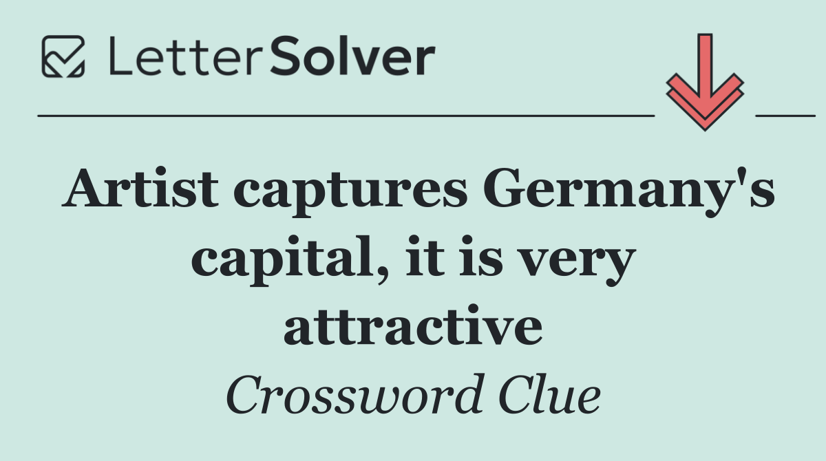 Artist captures Germany's capital, it is very attractive