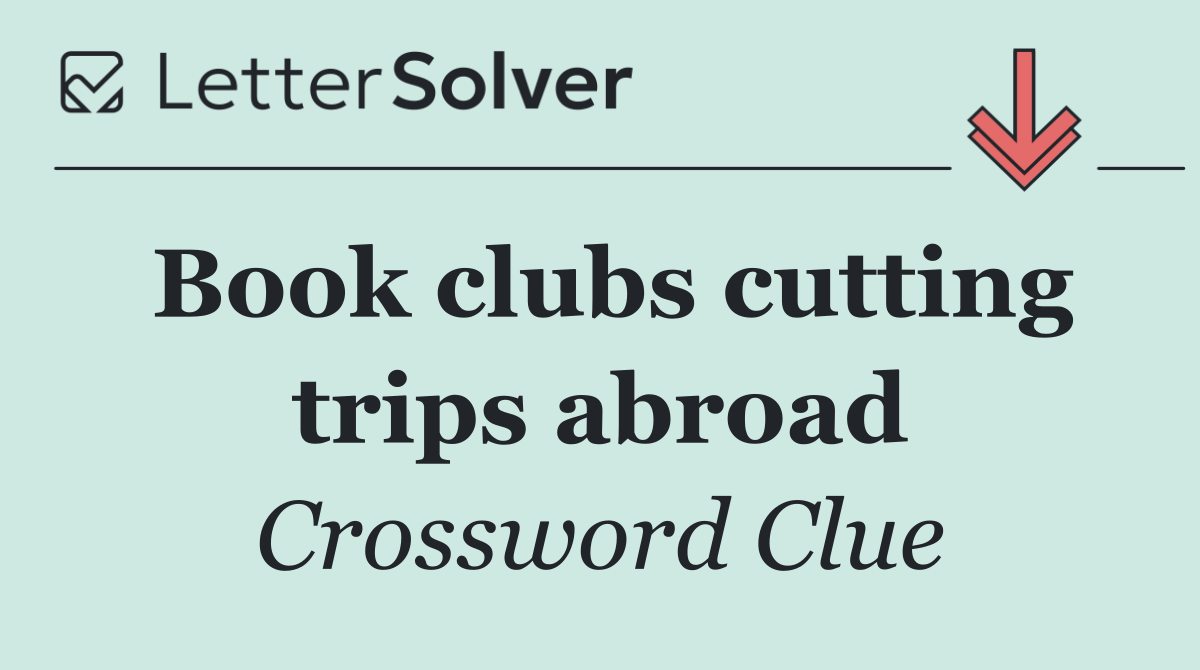 Book clubs cutting trips abroad