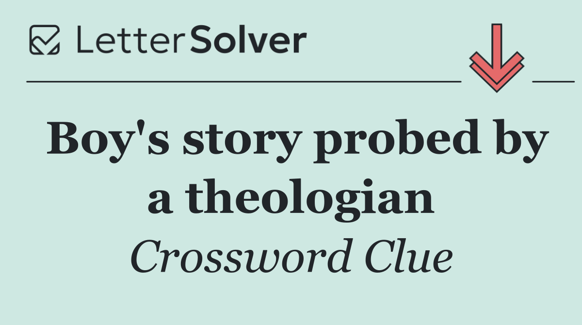 Boy's story probed by a theologian