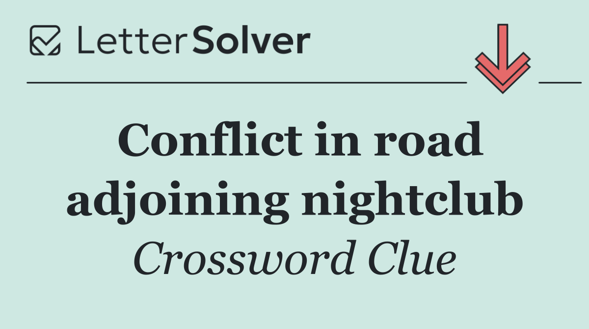 Conflict in road adjoining nightclub