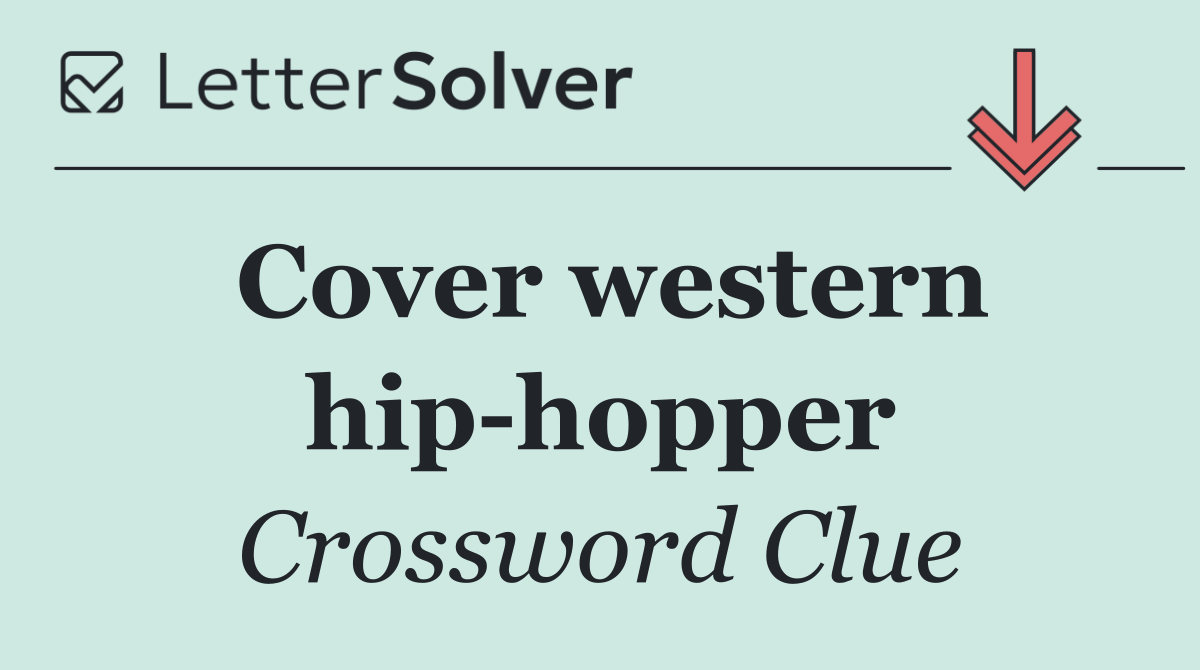 Cover western hip hopper