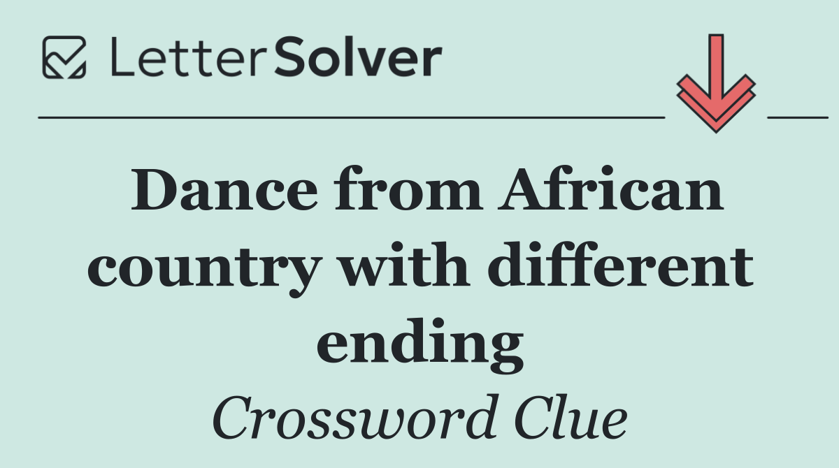 Dance from African country with different ending