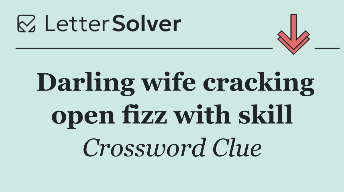 Darling wife cracking open fizz with skill