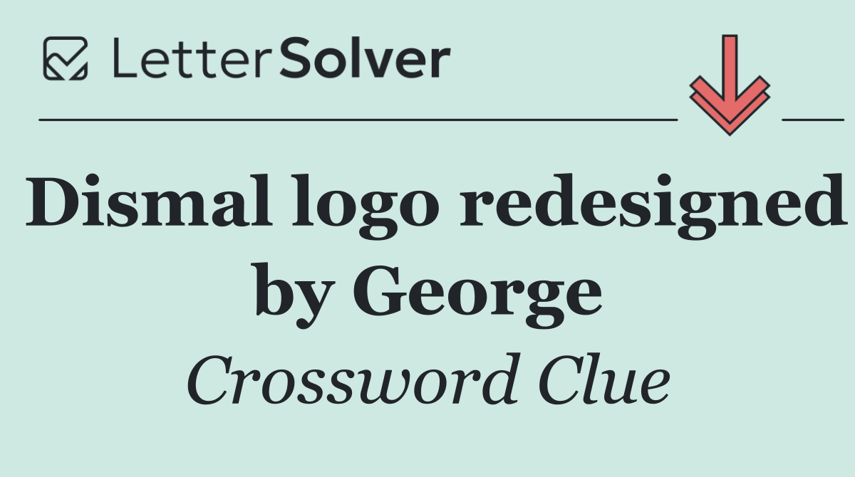 Dismal logo redesigned by George