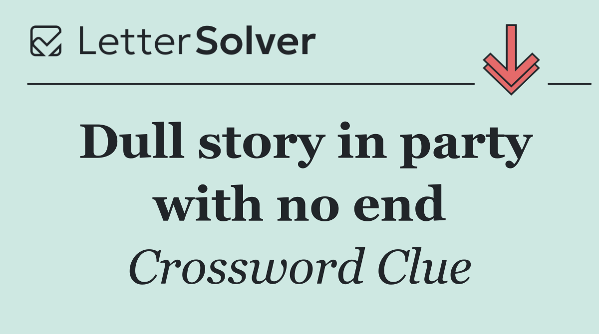 Dull story in party with no end