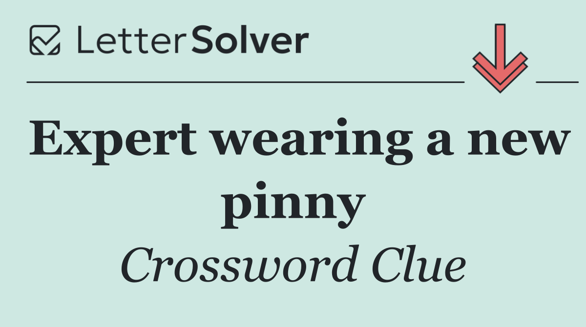 Expert wearing a new pinny