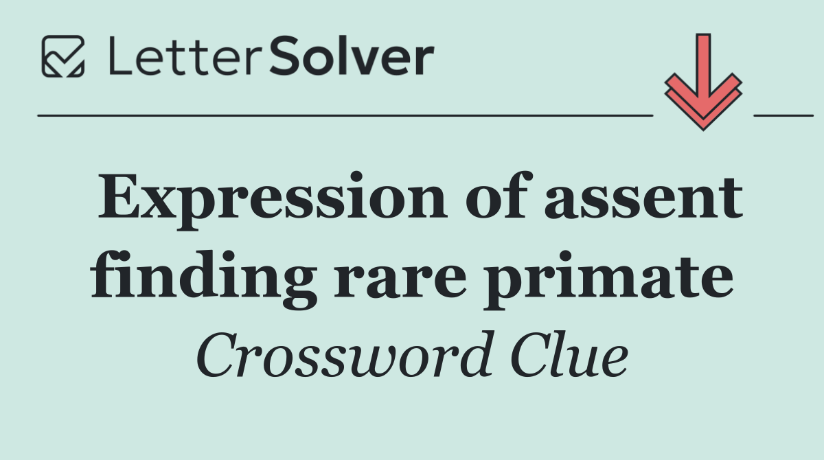 Expression of assent finding rare primate