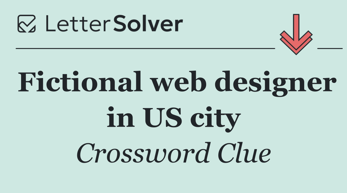 Fictional web designer in US city