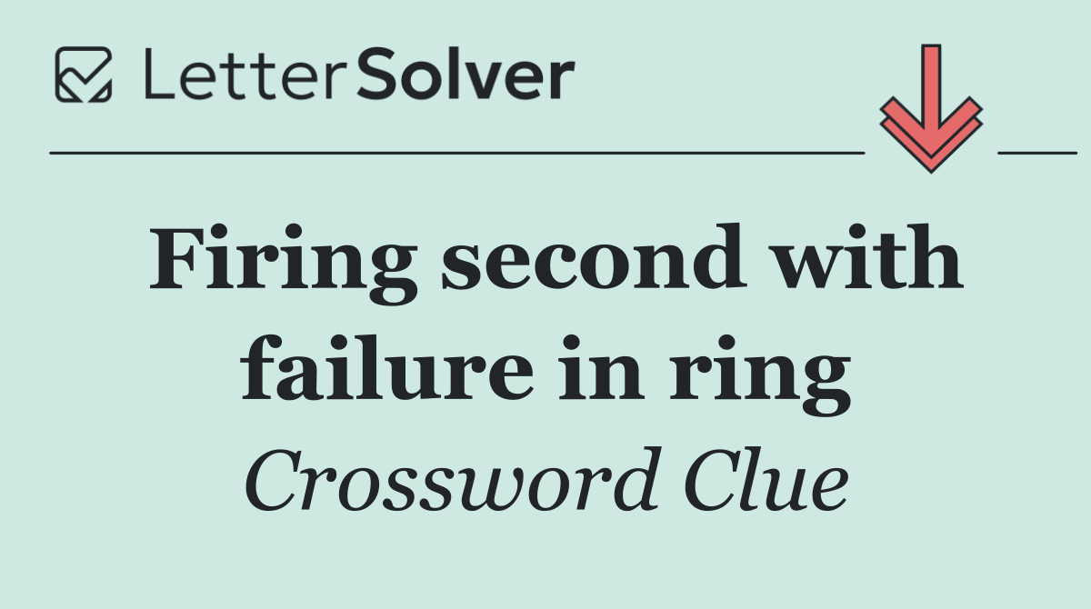 Firing second with failure in ring