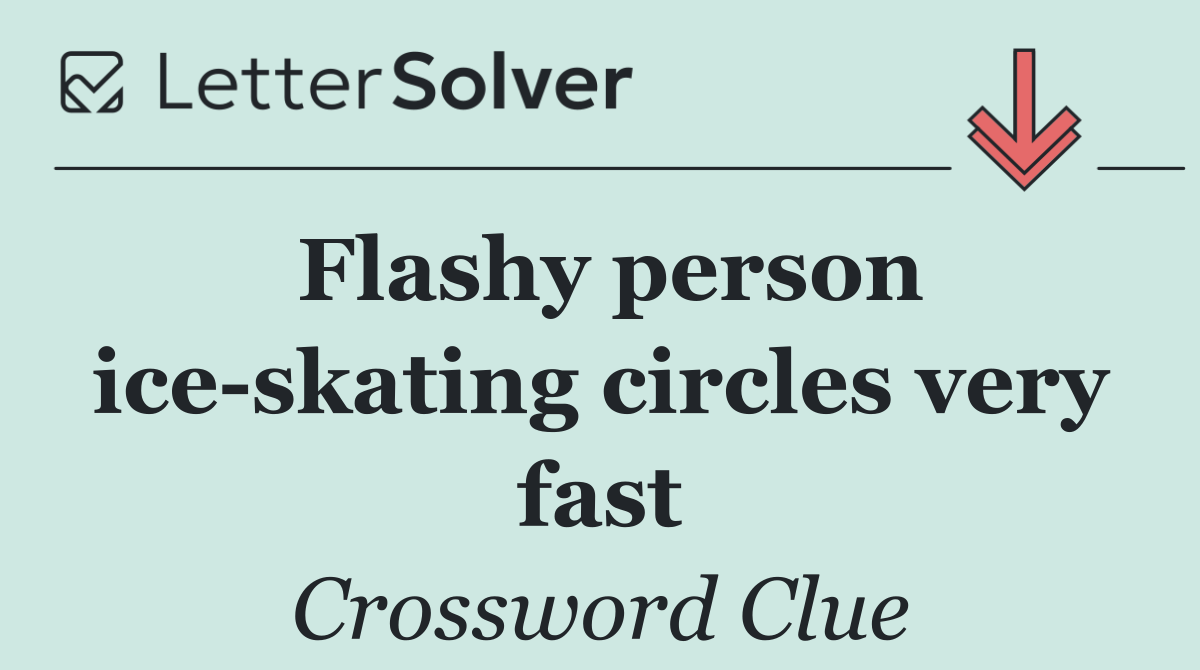 Flashy person ice skating circles very fast