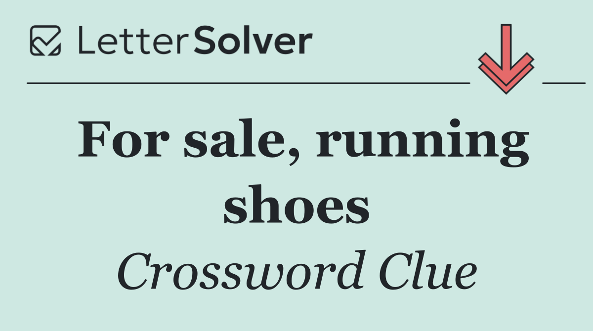 For sale, running shoes