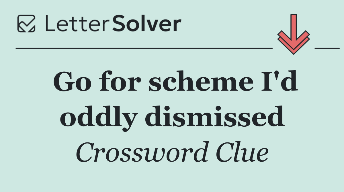 Go for scheme I'd oddly dismissed