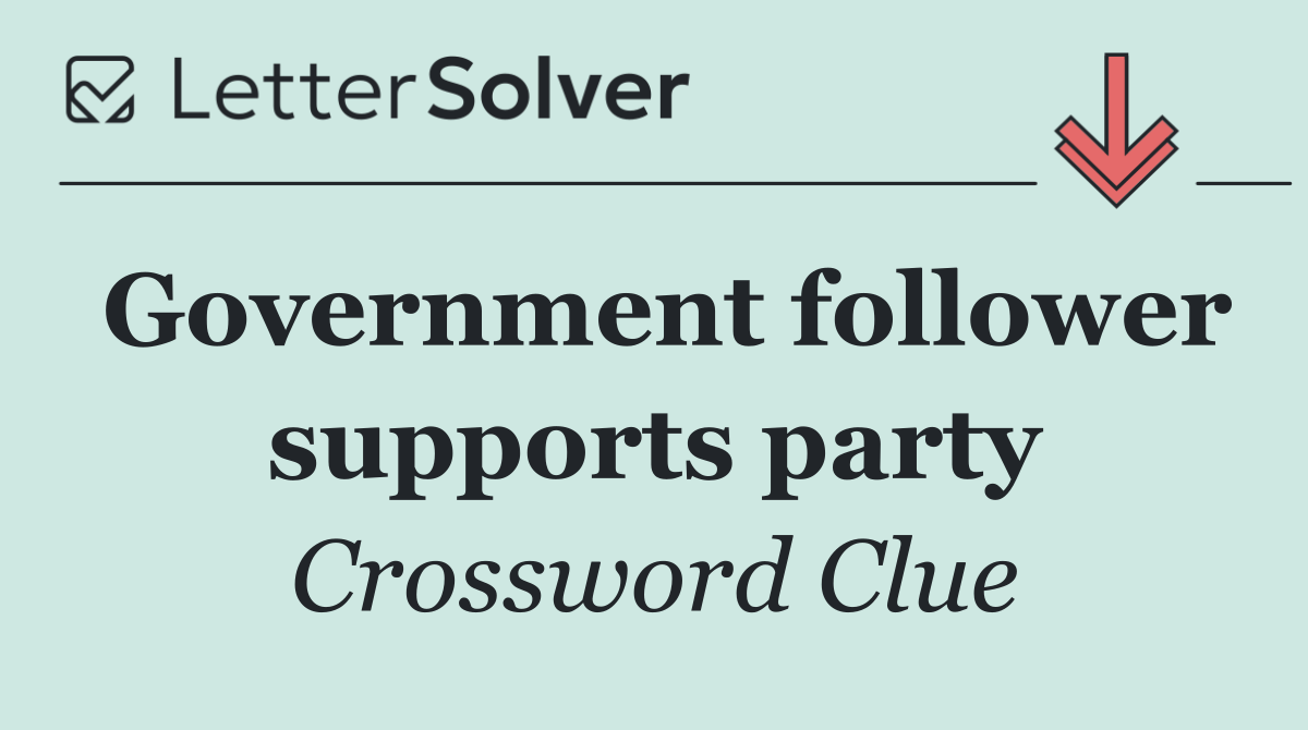 Government follower supports party