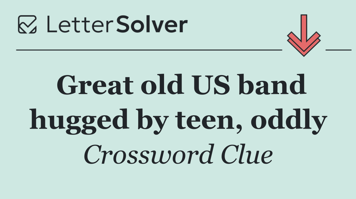 Great old US band hugged by teen, oddly
