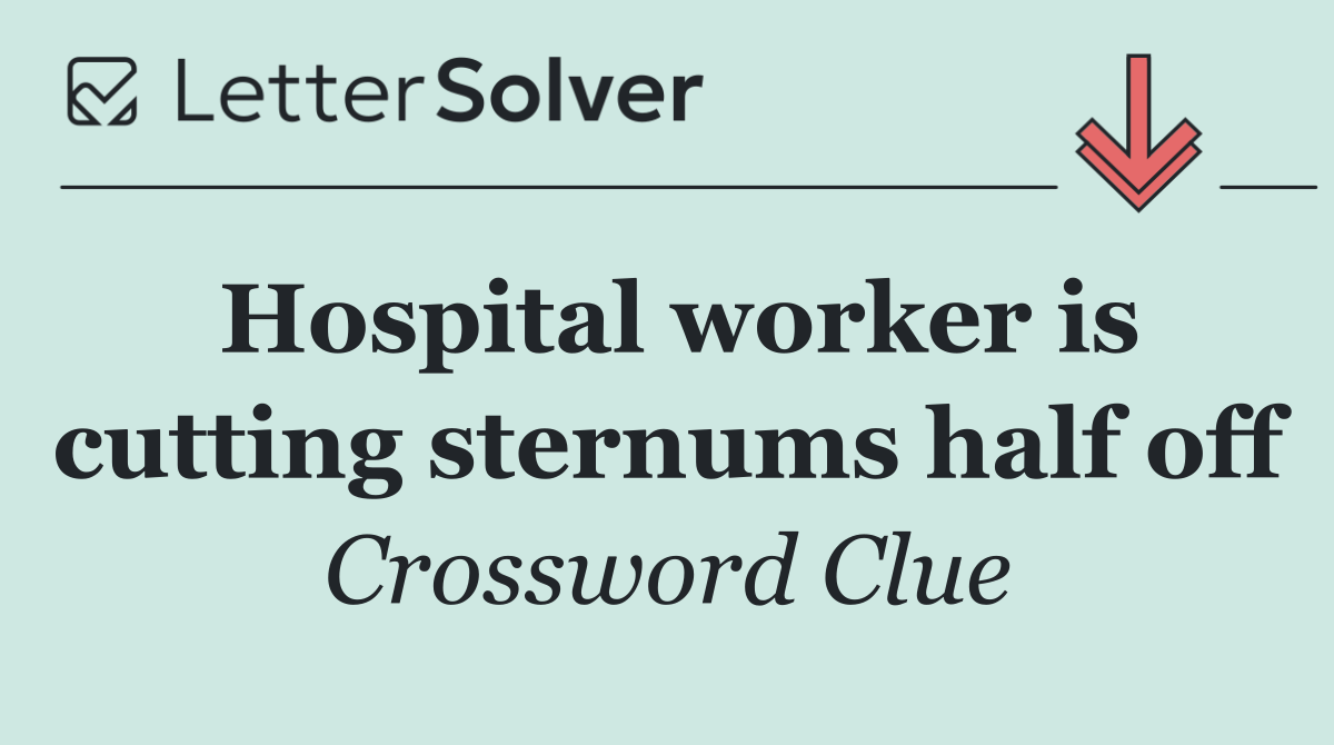 Hospital worker is cutting sternums half off