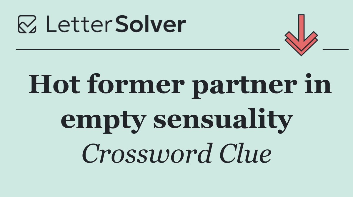 Hot former partner in empty sensuality