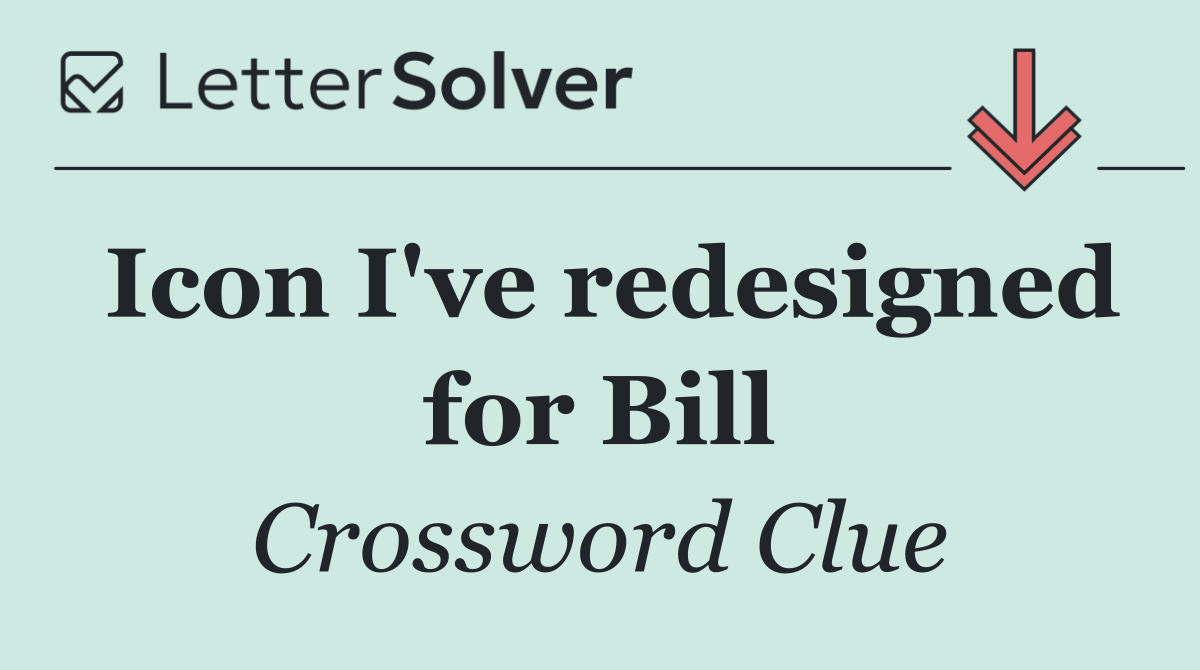 Icon I've redesigned for Bill