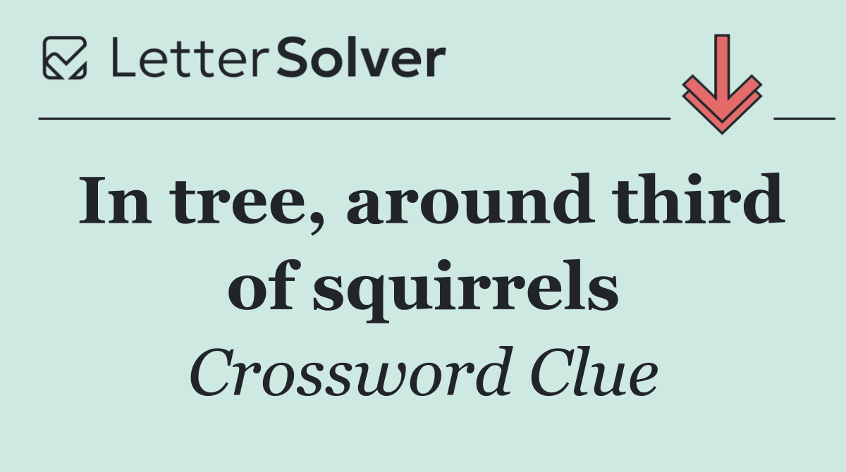 In tree, around third of squirrels