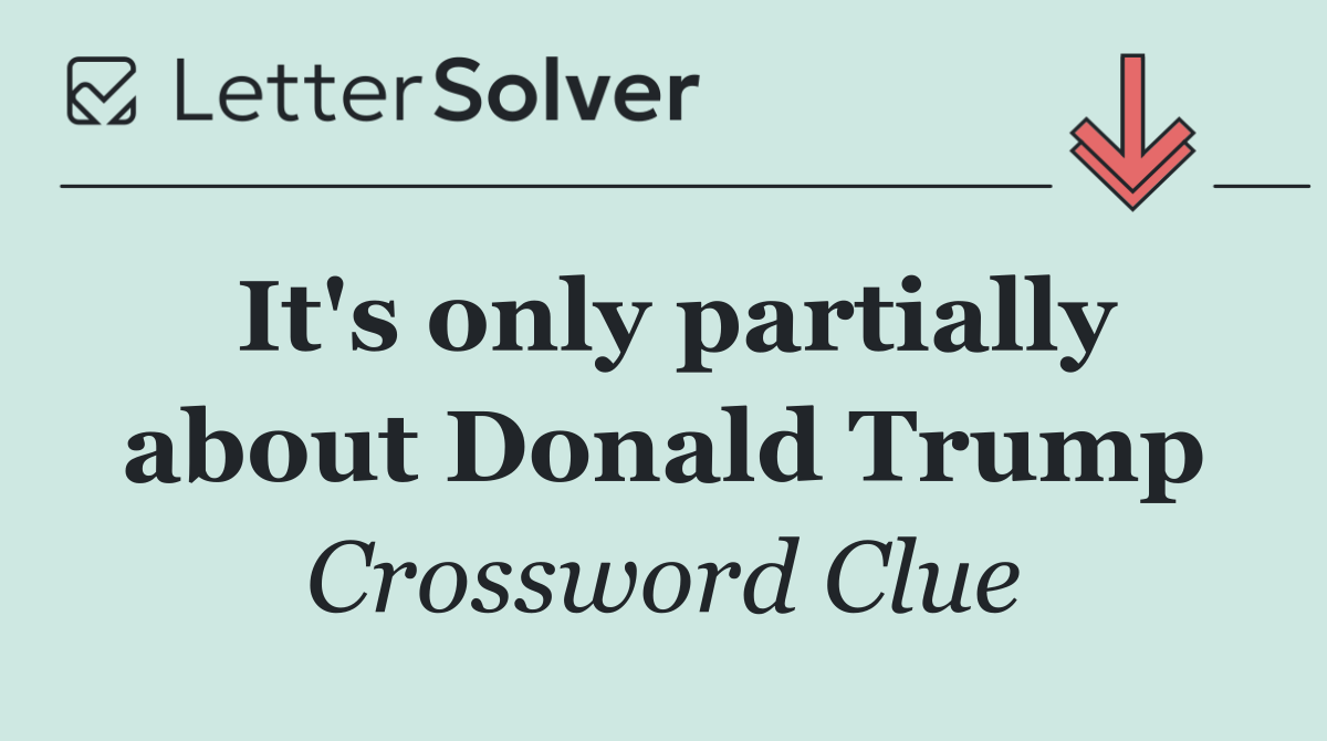 It's only partially about Donald Trump