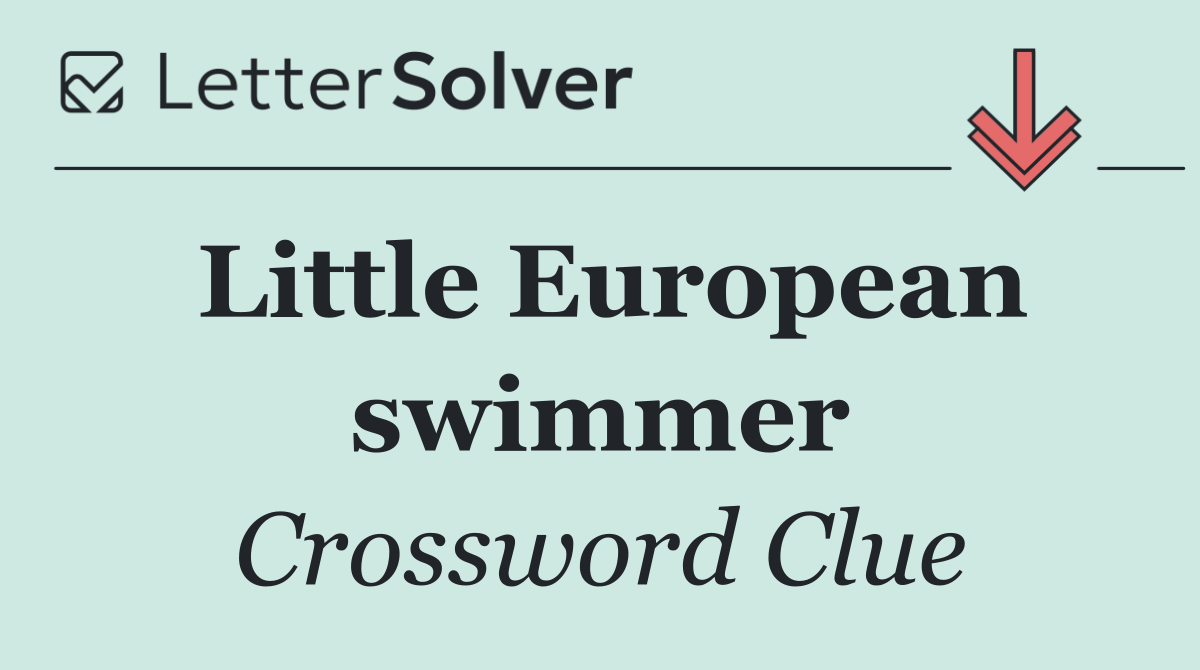 Little European swimmer