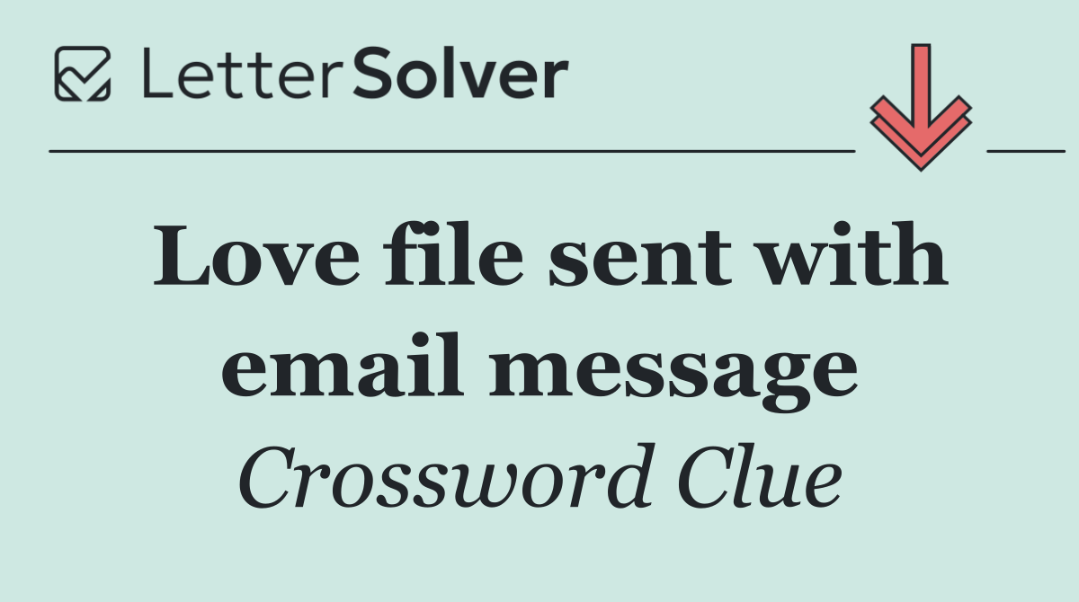 Love file sent with email message