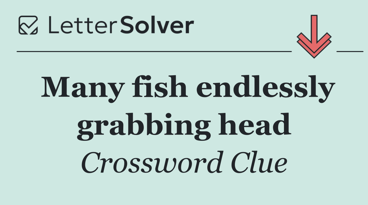 Many fish endlessly grabbing head