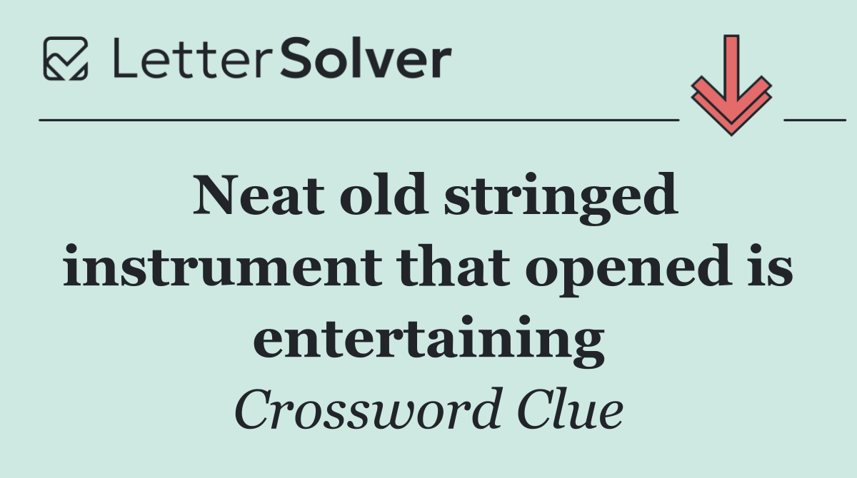 Neat old stringed instrument that opened is entertaining