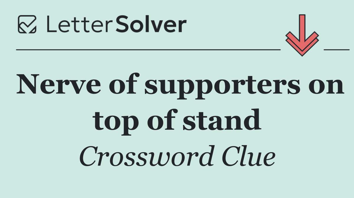 Nerve of supporters on top of stand