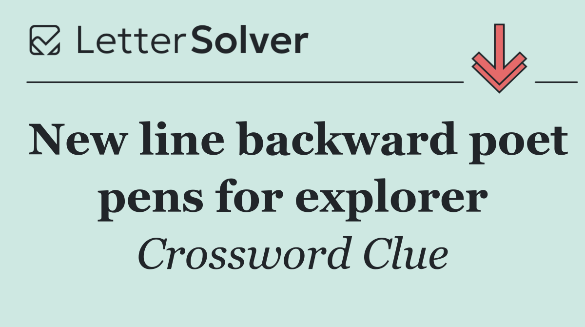 New line backward poet pens for explorer