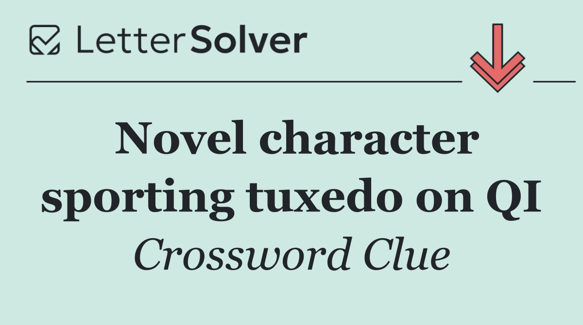 Novel character sporting tuxedo on QI