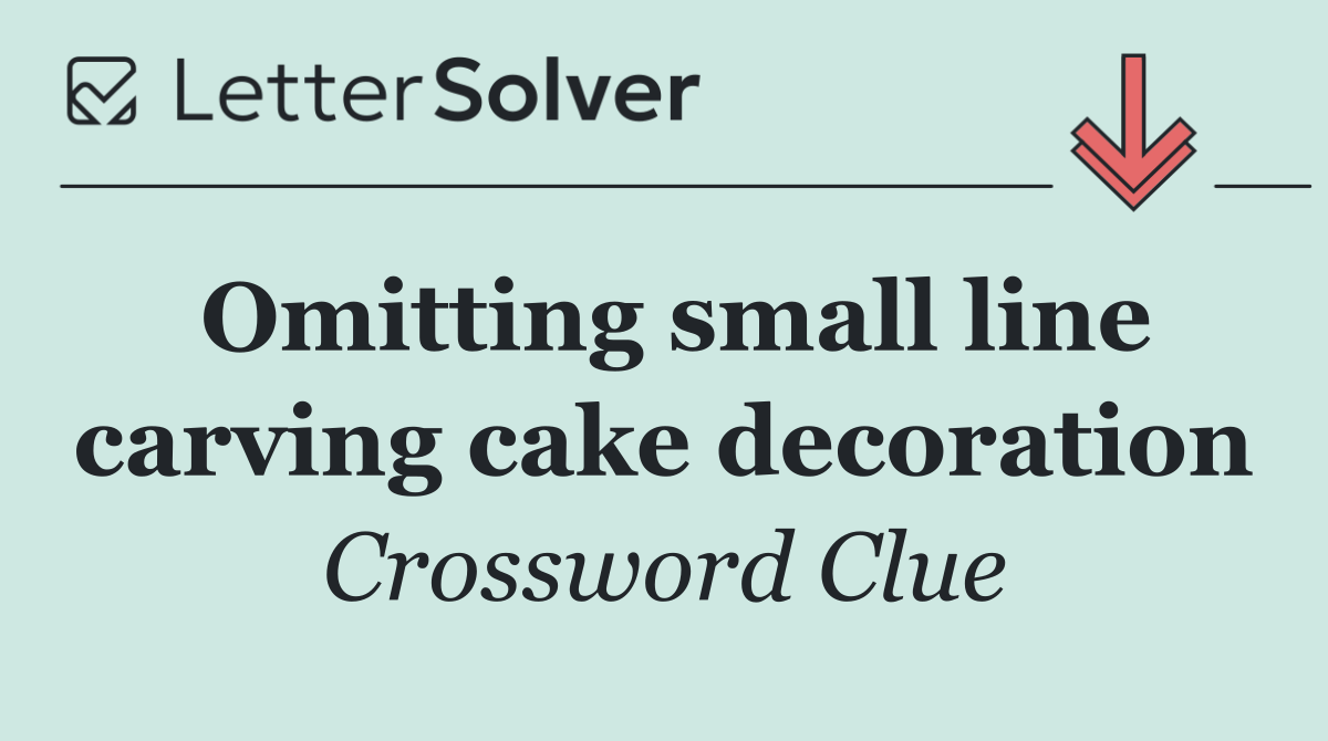 Omitting small line carving cake decoration