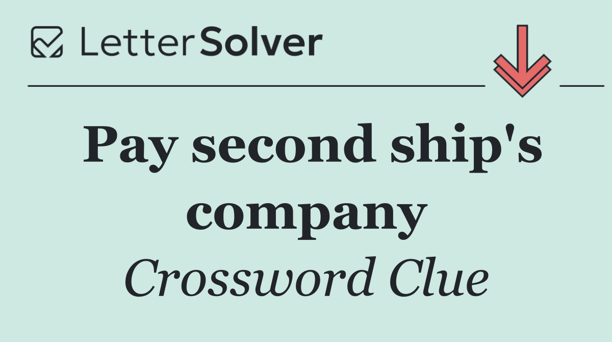 Pay second ship's company