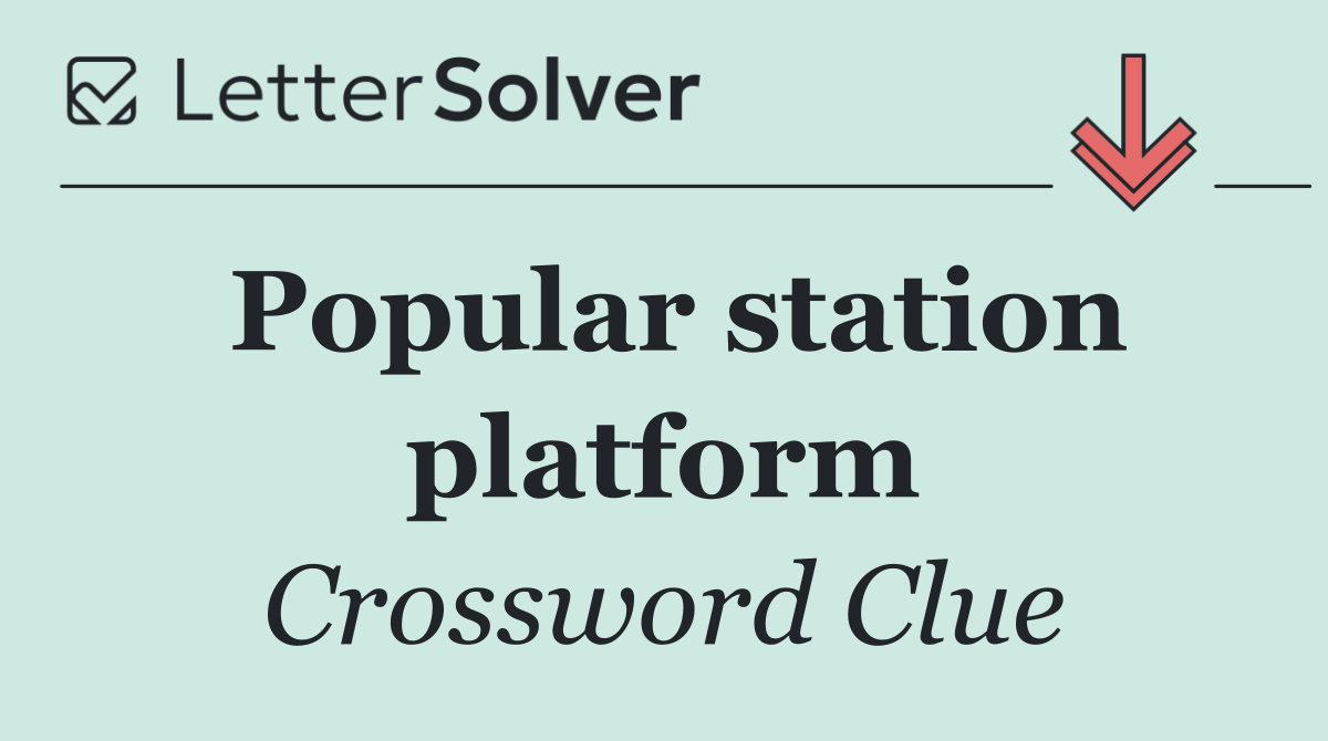 Popular station platform