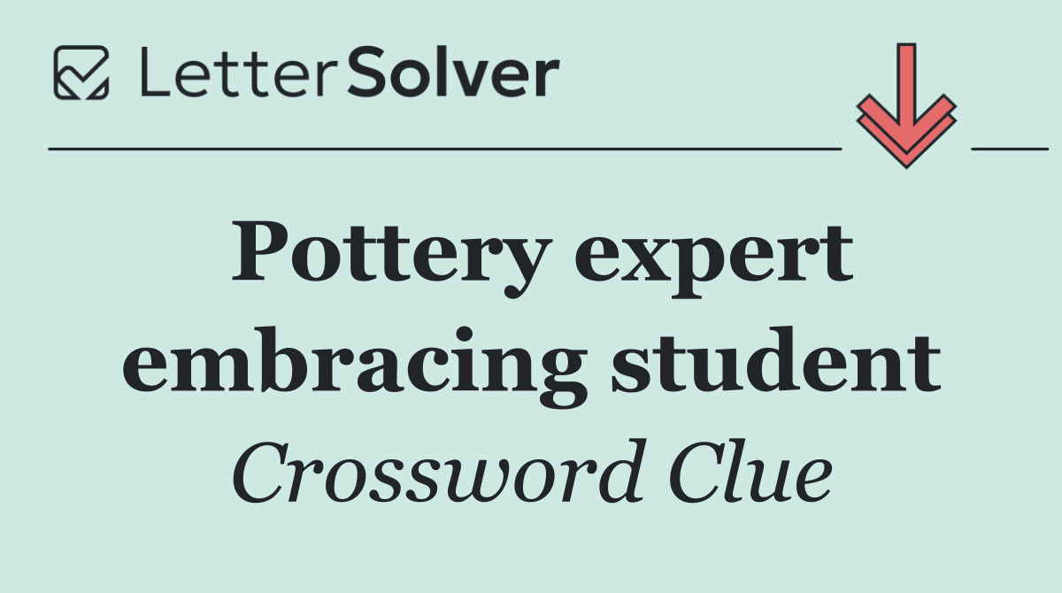 Pottery expert embracing student