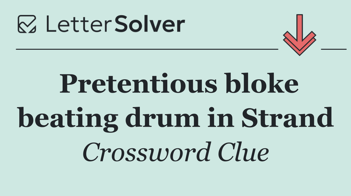 Pretentious bloke beating drum in Strand