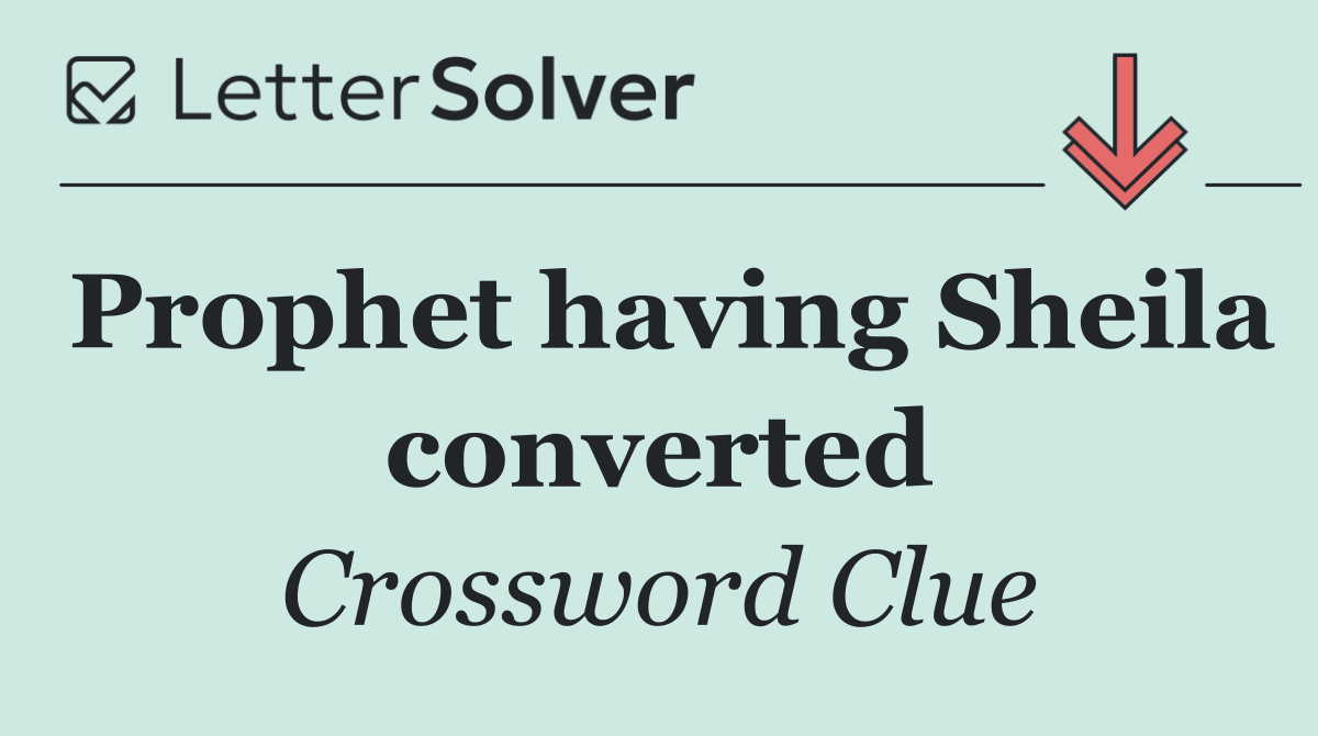 Prophet having Sheila converted