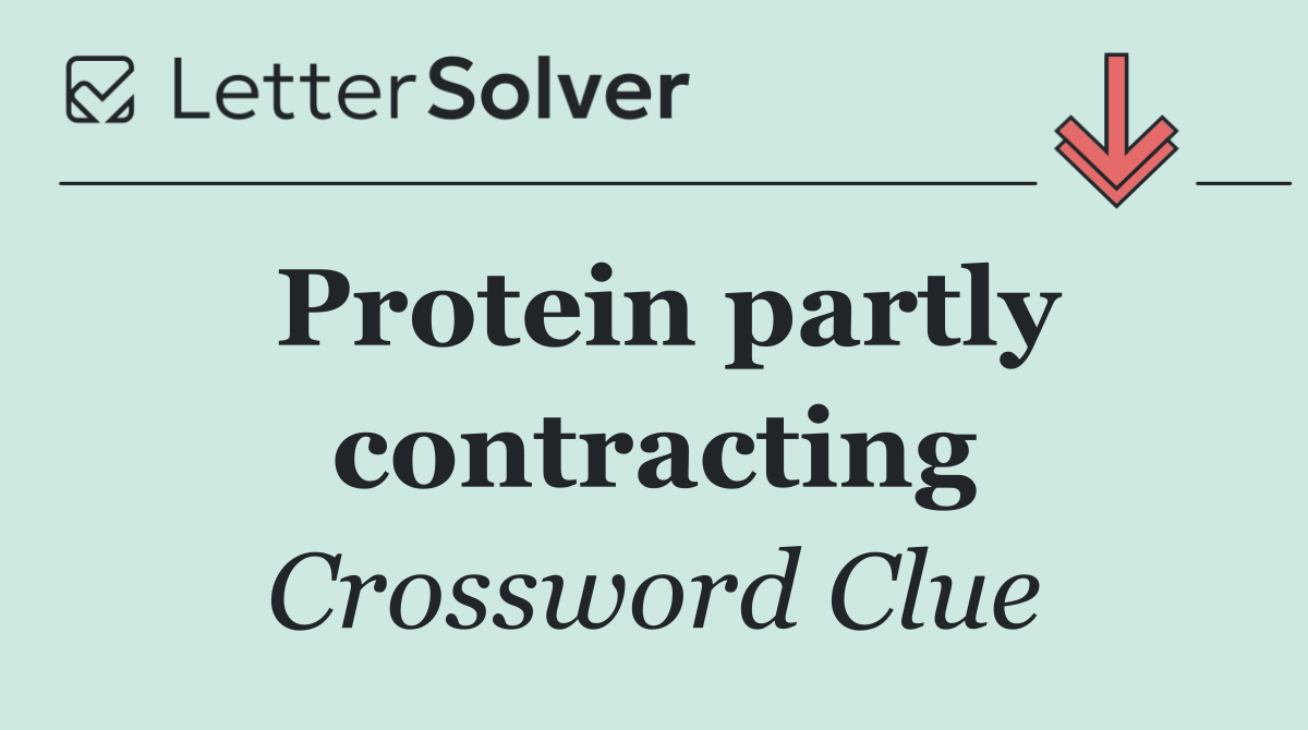 Protein partly contracting