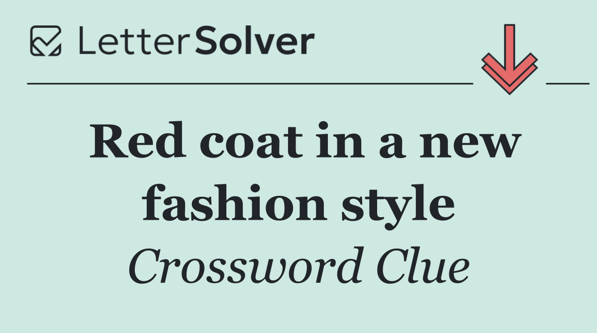 Red coat in a new fashion style