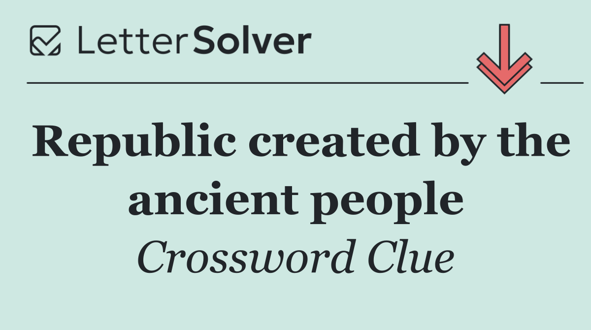 Republic created by the ancient people