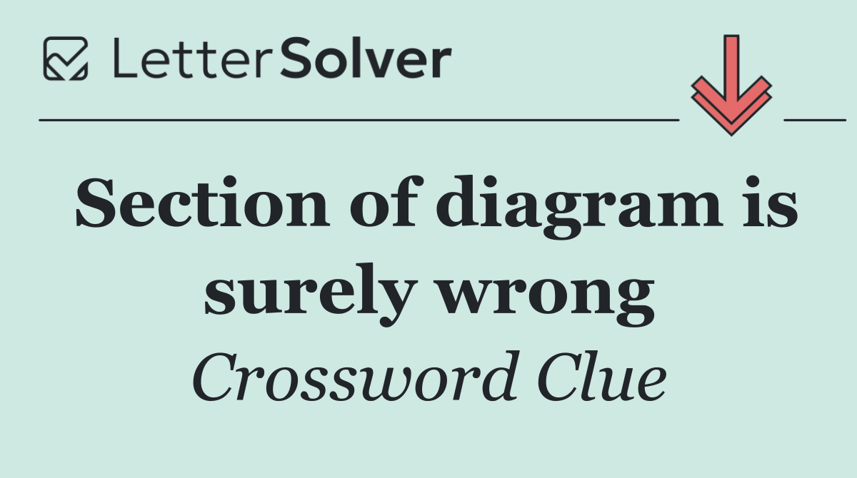 Section of diagram is surely wrong