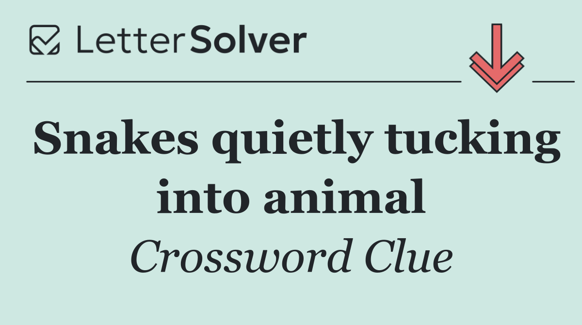 Snakes quietly tucking into animal