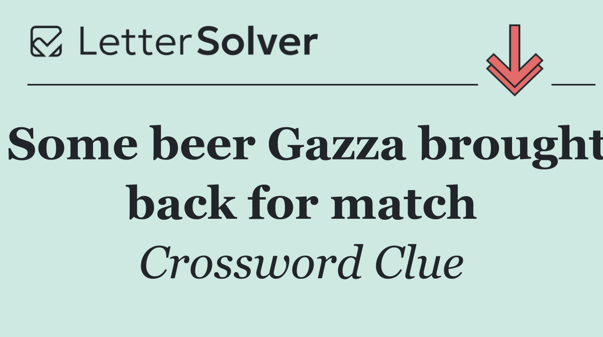 Some beer Gazza brought back for match