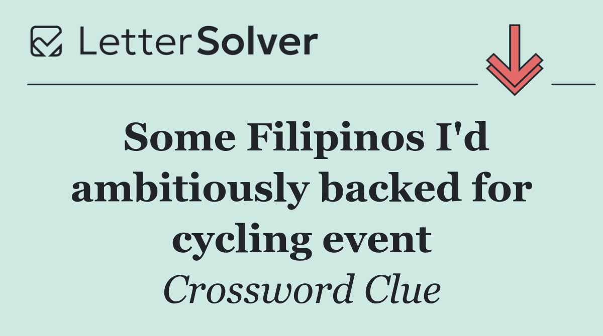 Some Filipinos I'd ambitiously backed for cycling event